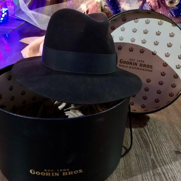 ✨SOLD✨Goorin Bros Spanish King All-Black Fedora - Picture 7 of 9